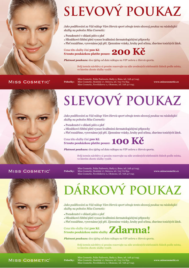 slevový poukaz Miss Cosmetic