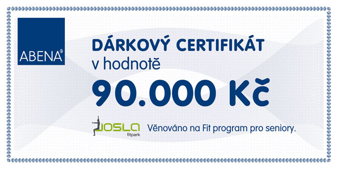 dárkový šek - certifikát Abena